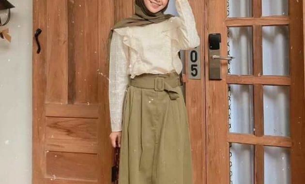 Hijab street style model terbaru