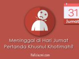 Meninggal di hari jumat Meninggal di hari jumat